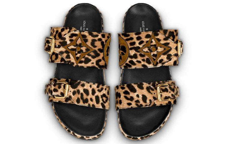 (WMNS) LOUIS VUITTON LV Bom Dia Sandals 'Brown' 1A5N21