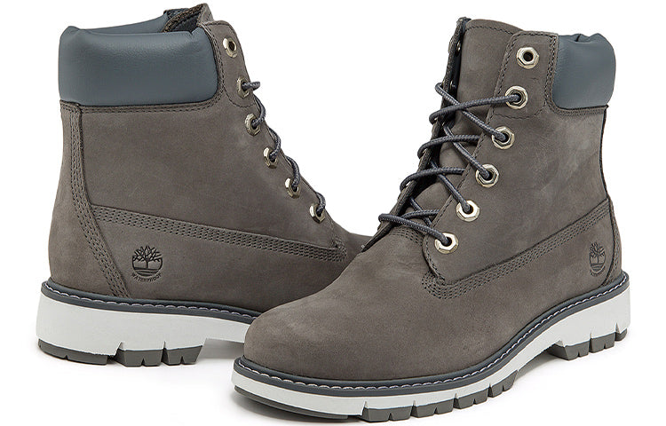 (WMNS) Timberland Lucia Way 6 Inch Waterproof Wide Fit Boots 'Medium Grey Nubuck' A2KUGW