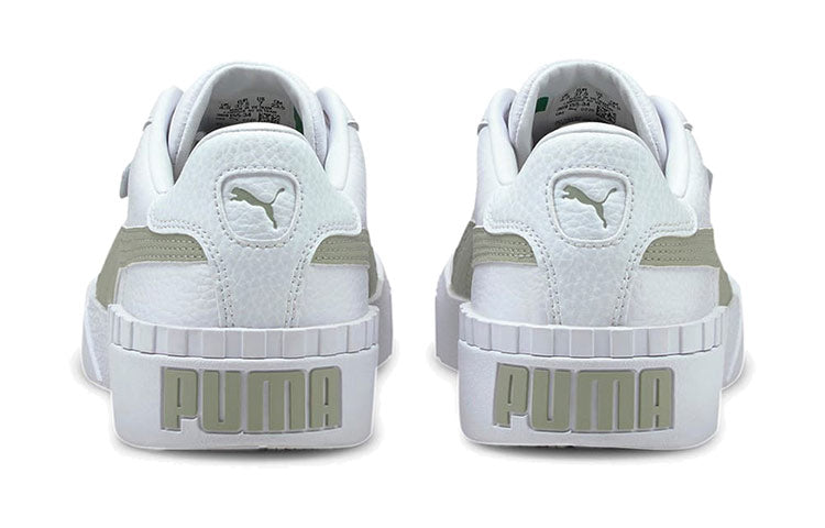 (WMNS) PUMA Cali Casual Board Shoes White/Green 369155-34