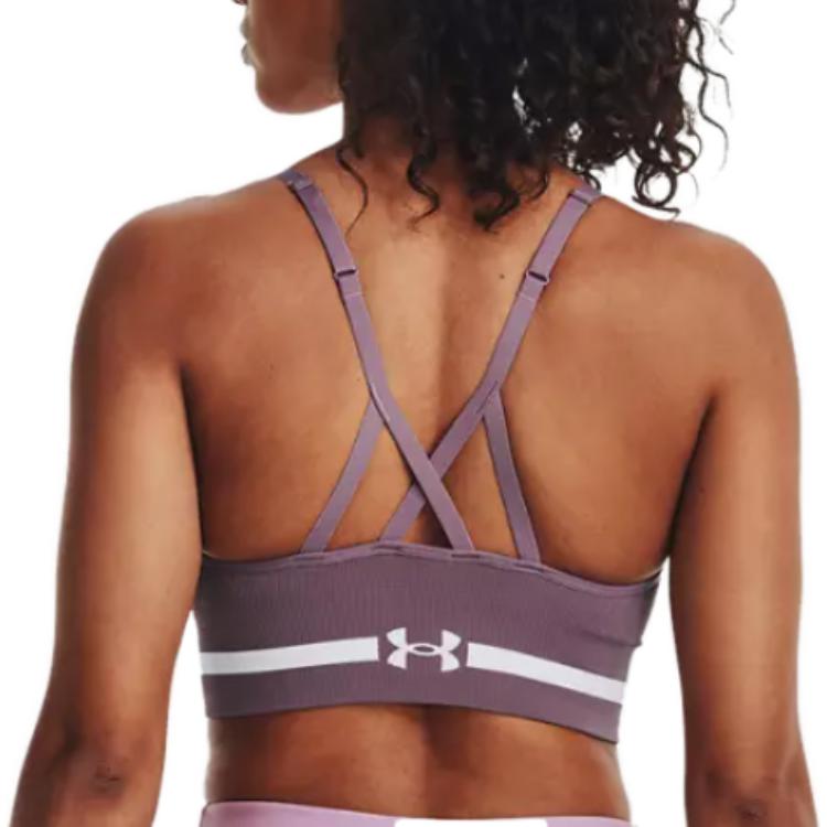 (WMNS) Under Armour Seamless Low Long Bra 'Purple' 1357719-500