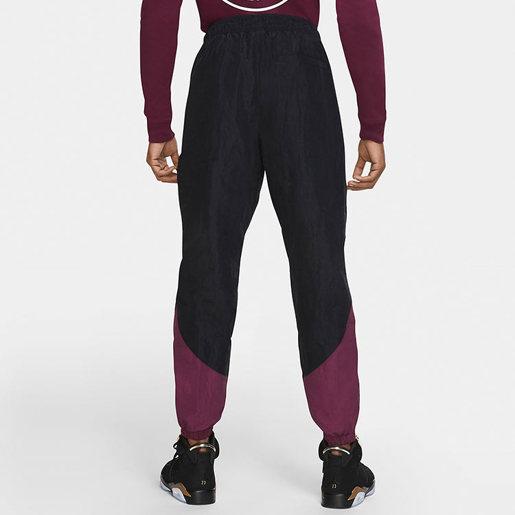 Air Jordan Paris Saint-Germain Colorblock Training Bundle Feet Sports Pants Black CZ3768-010