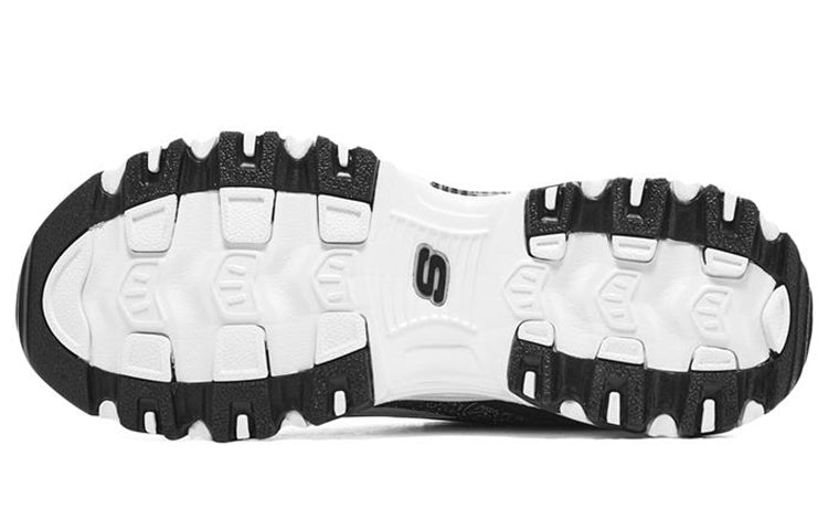 (WMNS) Skechers D'lites 4.0 'Black White' 896135-BKW