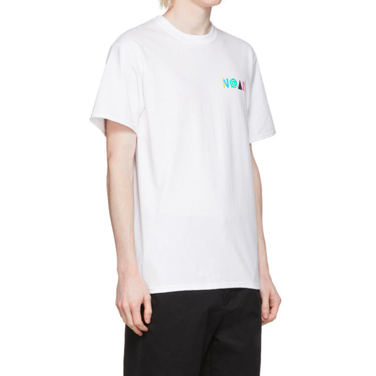NOAH NYC More Core Tee Multicolor Logo Printing Short Sleeve Unisex White T7SS20WHT