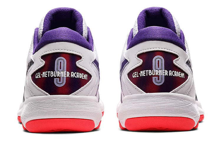(WMNS) ASICS Gel-Netburner Academy 9 Basketball Sneakers 'White Purple' 1072A062-100