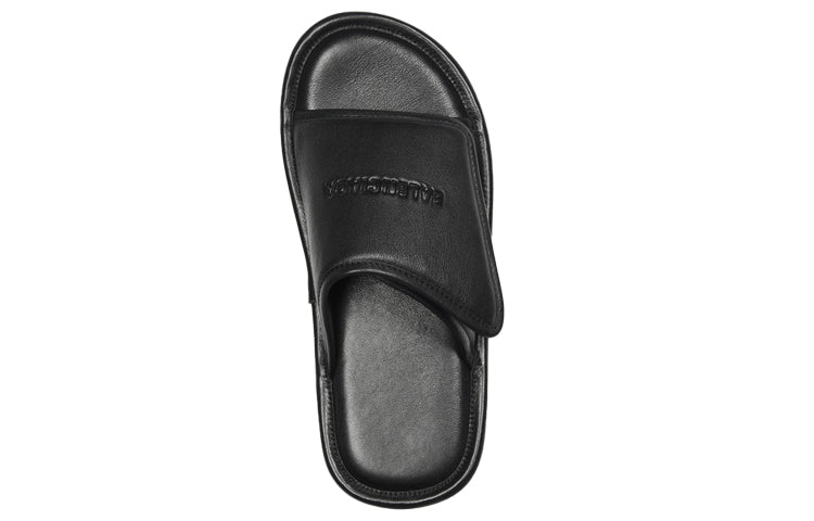 Balenciaga Home Small Cowhide Black Slippers 615770WBAT11169