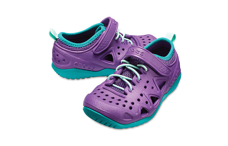(GS) Crocs Swiftwater Play Shoes 'Purple Turquoise' 204989-57H