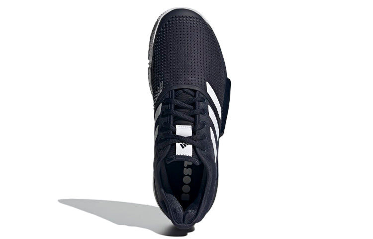 adidas Solecourt Tennis shoes 'Black White' FU8115