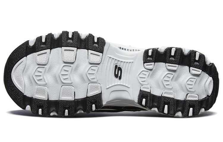 (WMNS) Skechers D Lites 1.0 Running Shoes 'Black White' 13168-BKW