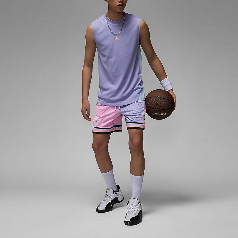 Air Jordan Dongdan Basketball shorts 'Pink Purple Black' FD6551-538
