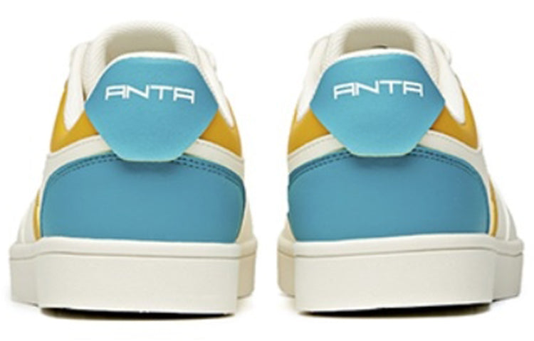 ANTA Skateboarding Shoes 'White Yellow Blue' 912118009-6