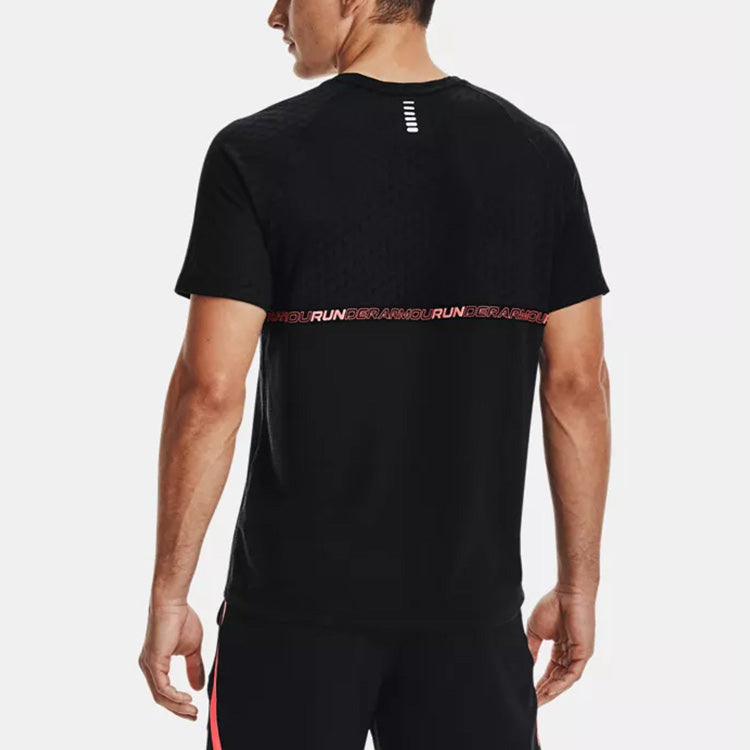 Men's Under Armour Streaker Runclipse Casual Sports Breathable Short Sleeve Black 1361473-001