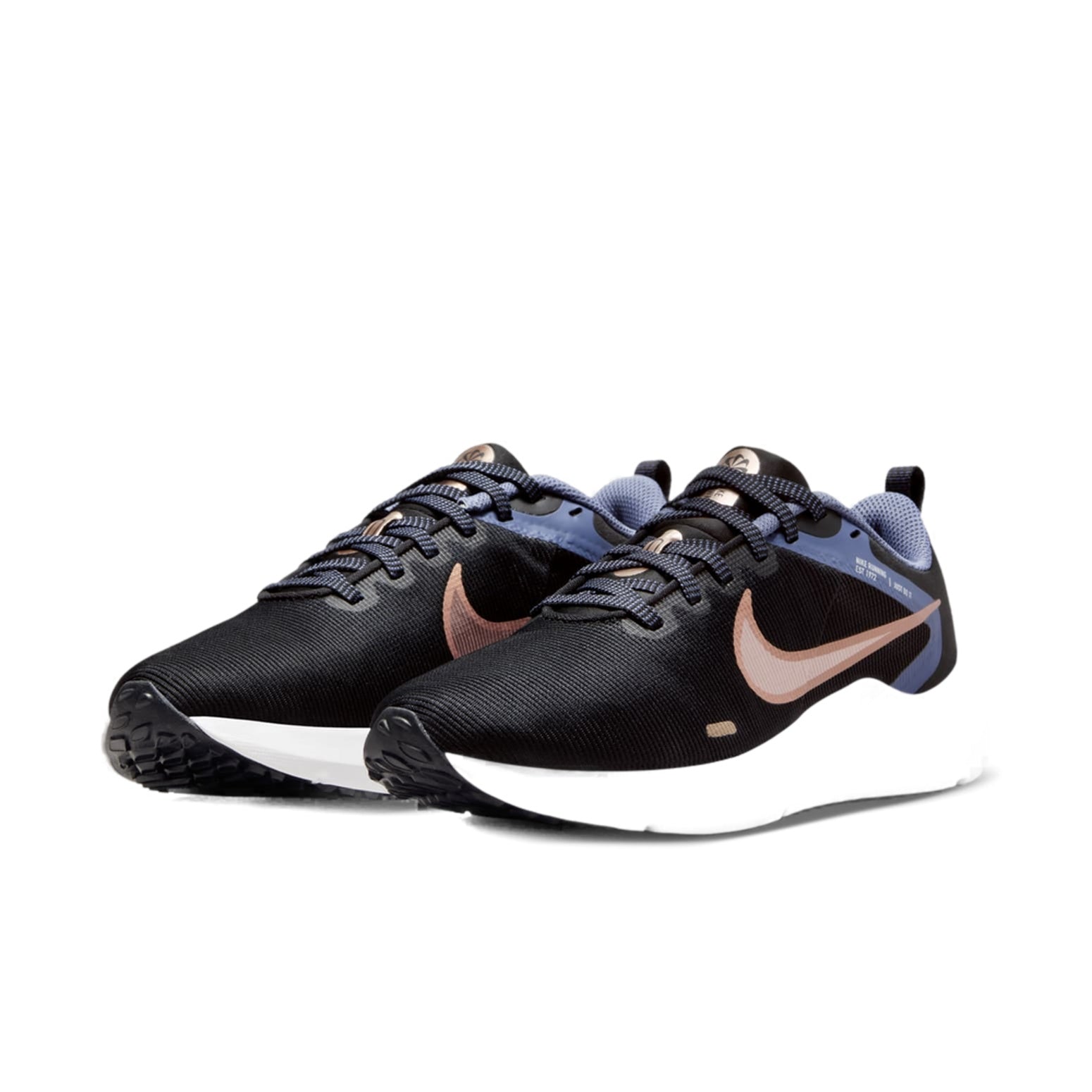 (WMNS) Nike Downshifter 12 'Black Diffuse Blue Bronze' DD9294-010