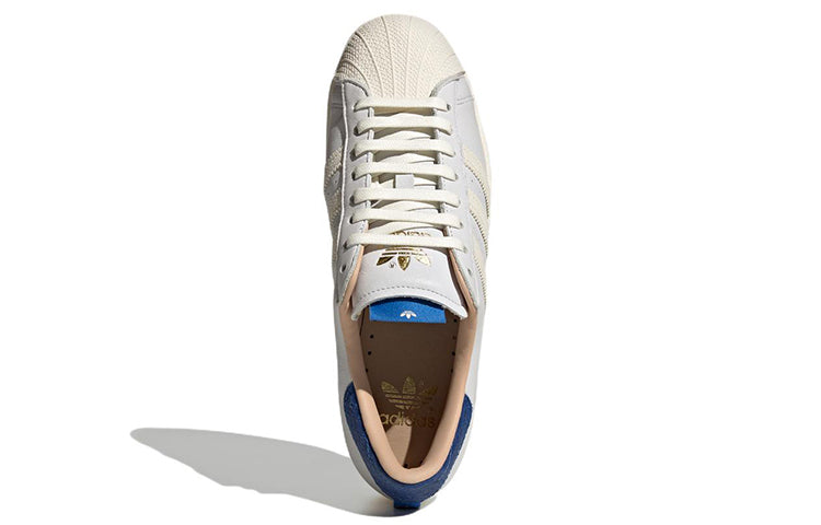 adidas originals Superstar 'White Cream Blue' HQ6458