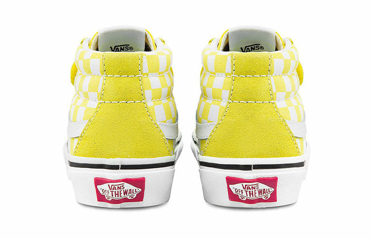 (PS) Vans Sk8-Mid Reissue V 'Yellow White Grid' VN0A38HHABP