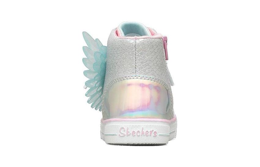 (PS) Skechers Shuffle Lites 'Grey White' 314918NG-SLPK