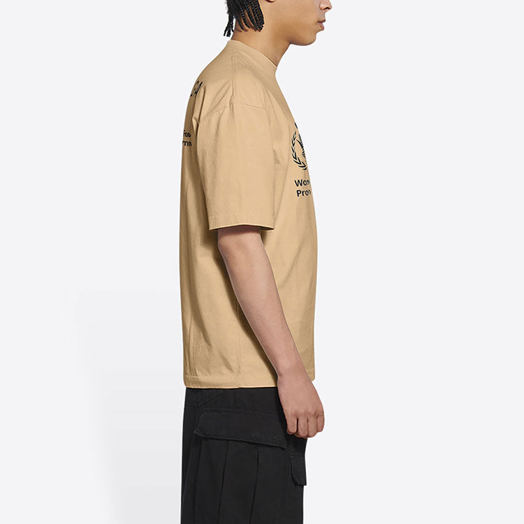 Balenciaga x WFP T-Shirt Medium Fit 'Khaki' 612966THV849605