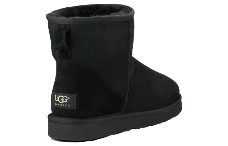 UGG Classic Mini Fleece Lined Snow Boots Black 1002072-BLK