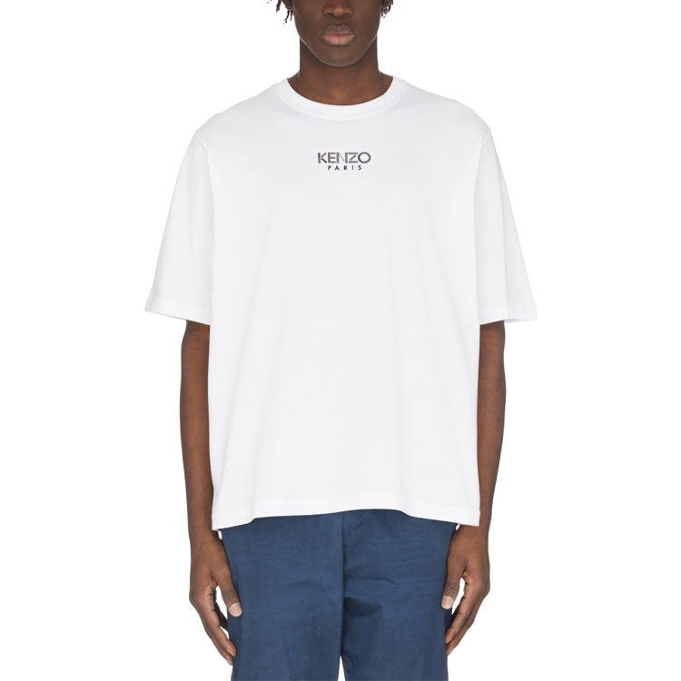 Men's KENZO Alphabet Logo Casual Short Sleeve White FA55TS5024AB-01
