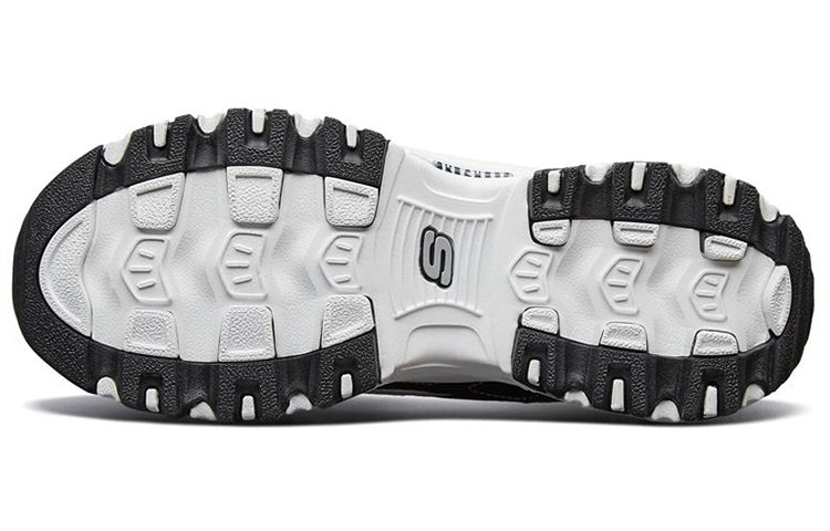 (WMNS) Skechers D'lites Sports Shoes GS BlackWhite 'Black White' 11930-BKW