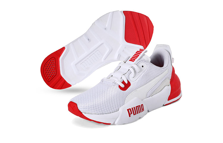 (GS) PUMA Cell Phase Low Top Running Shoes Red/White 192830-03