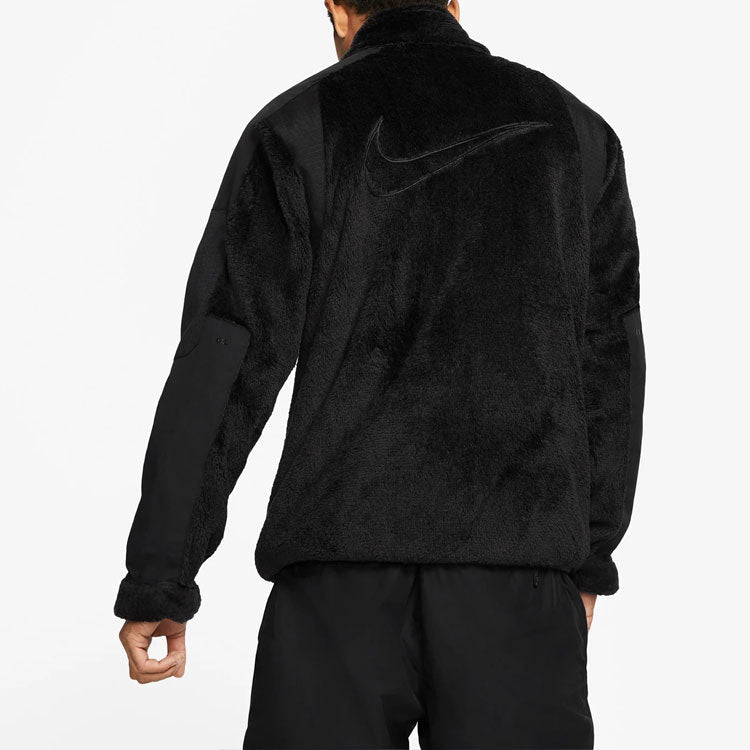 Nike x NOCTA Drake Fleece Splicing Jacket 'Black' DA3995-010
