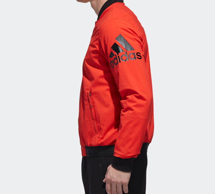adidas Logo Printing aviator Jacket Red DW4618