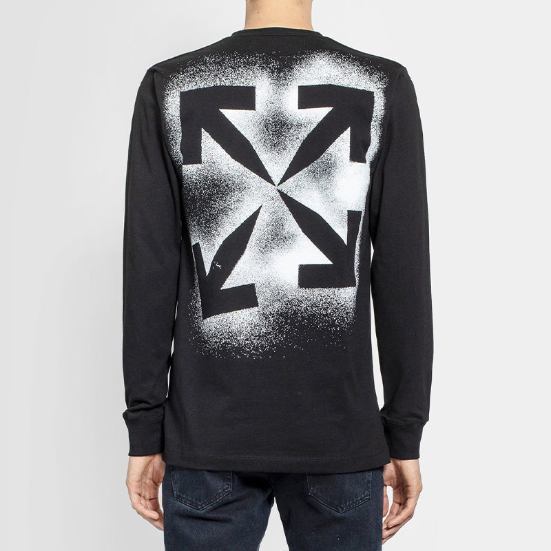 Off-White FW20 Arrows Long Sleeve Men Black OMAB001E20JER0041001