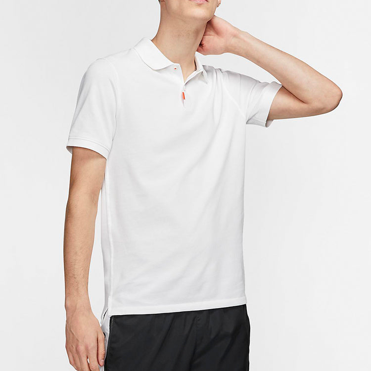 Nike Slim Fit lapel Short Sleeve polo White BV0481-100