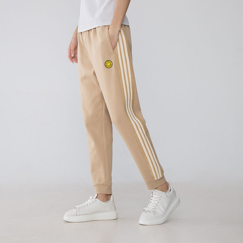Men's adidas SMLY TP 1 Stripe Athleisure Casual Sports Long Pants/Trousers Khaki H45520
