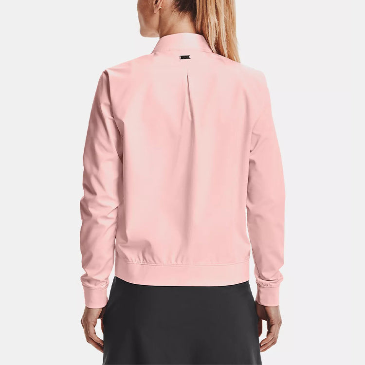 (WMNS) Under Armour Storm Windstrike Golf Sports Zipper Jacket 'Pink' 1362109-658
