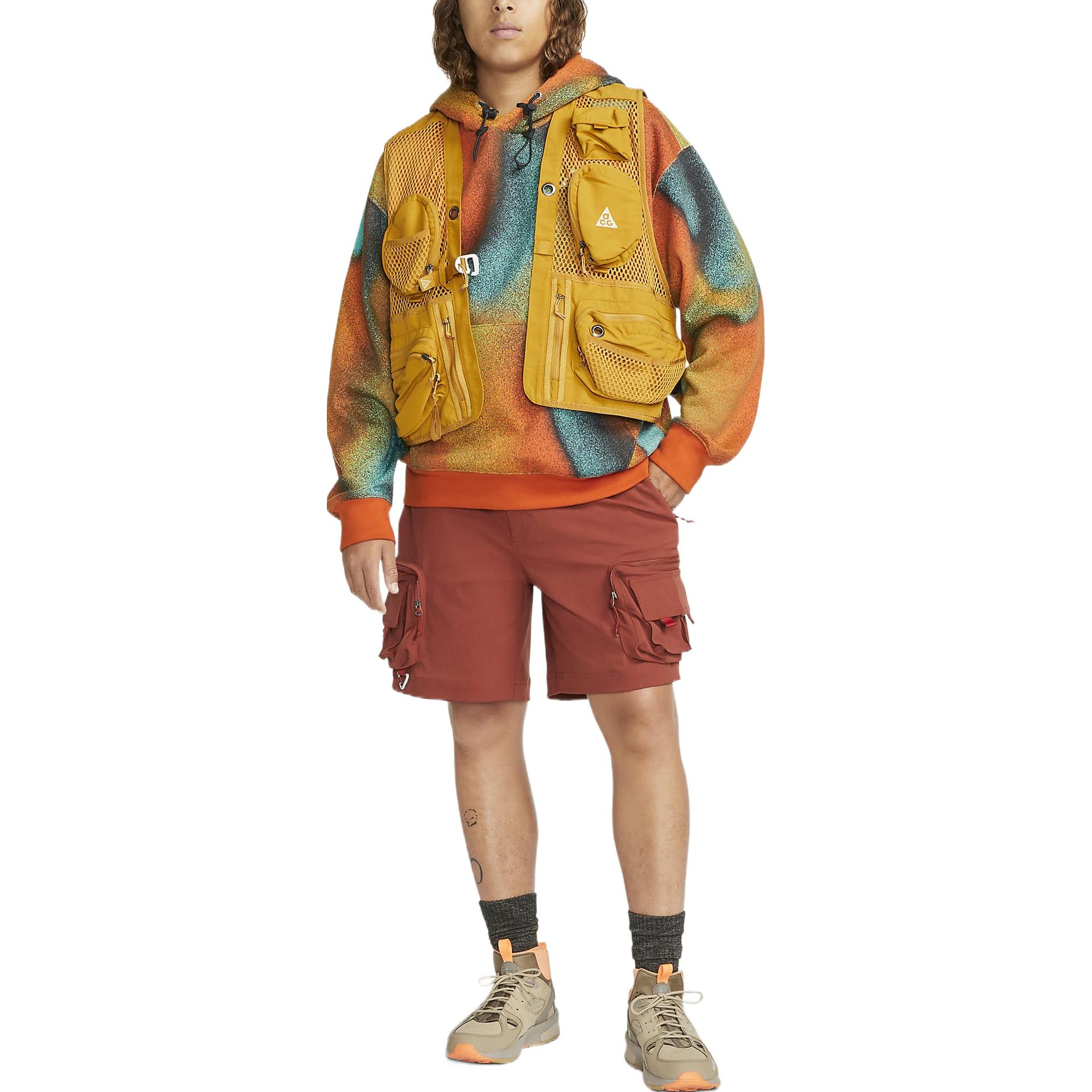 Nike ACG Therma-FIT Hoodie Asia Sizing 'Orange Green' DQ5790-891