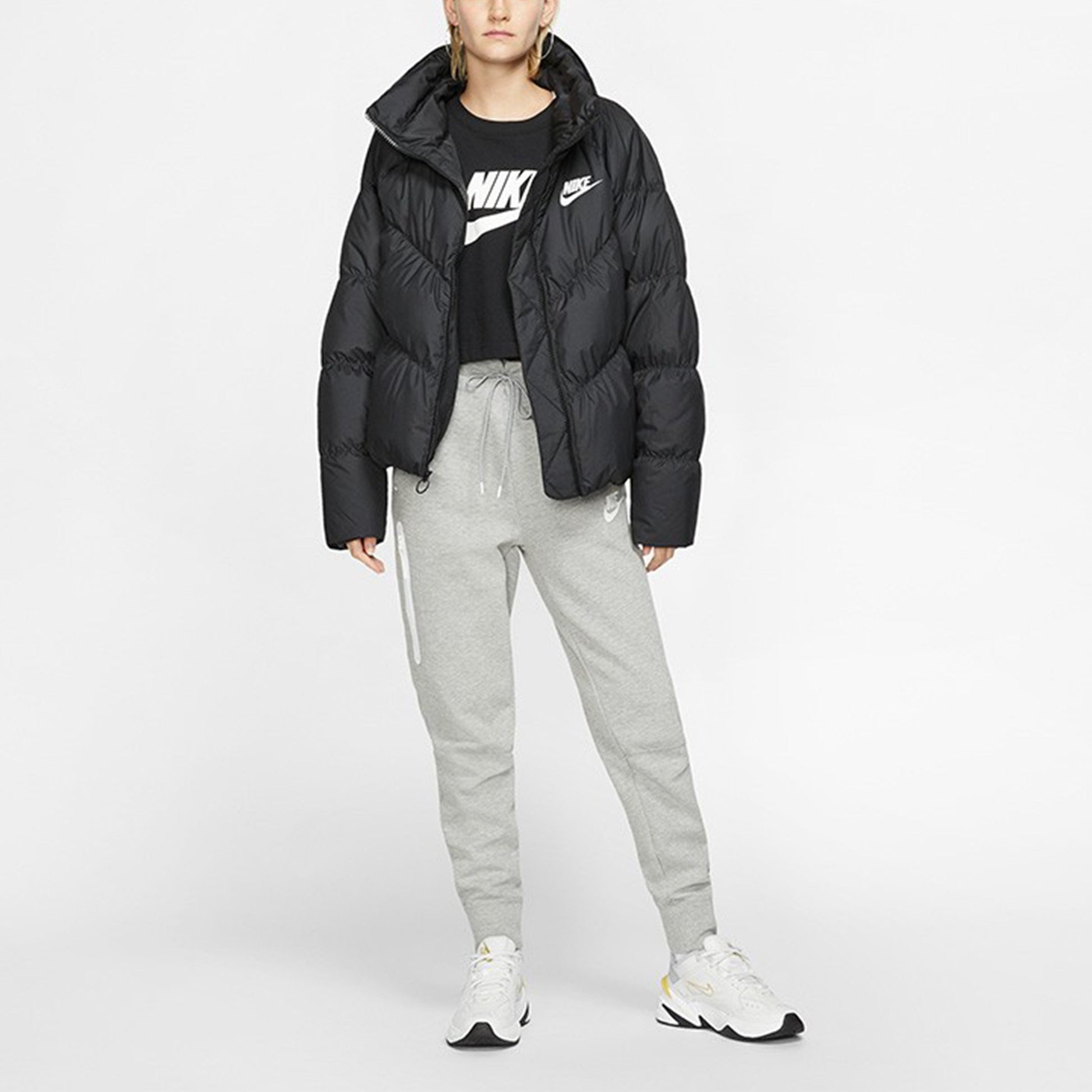 (WMNS) Nike Sportswear Windpuffer Therma-FIT Loose Puffer Jacket 'Black' BV2880-010