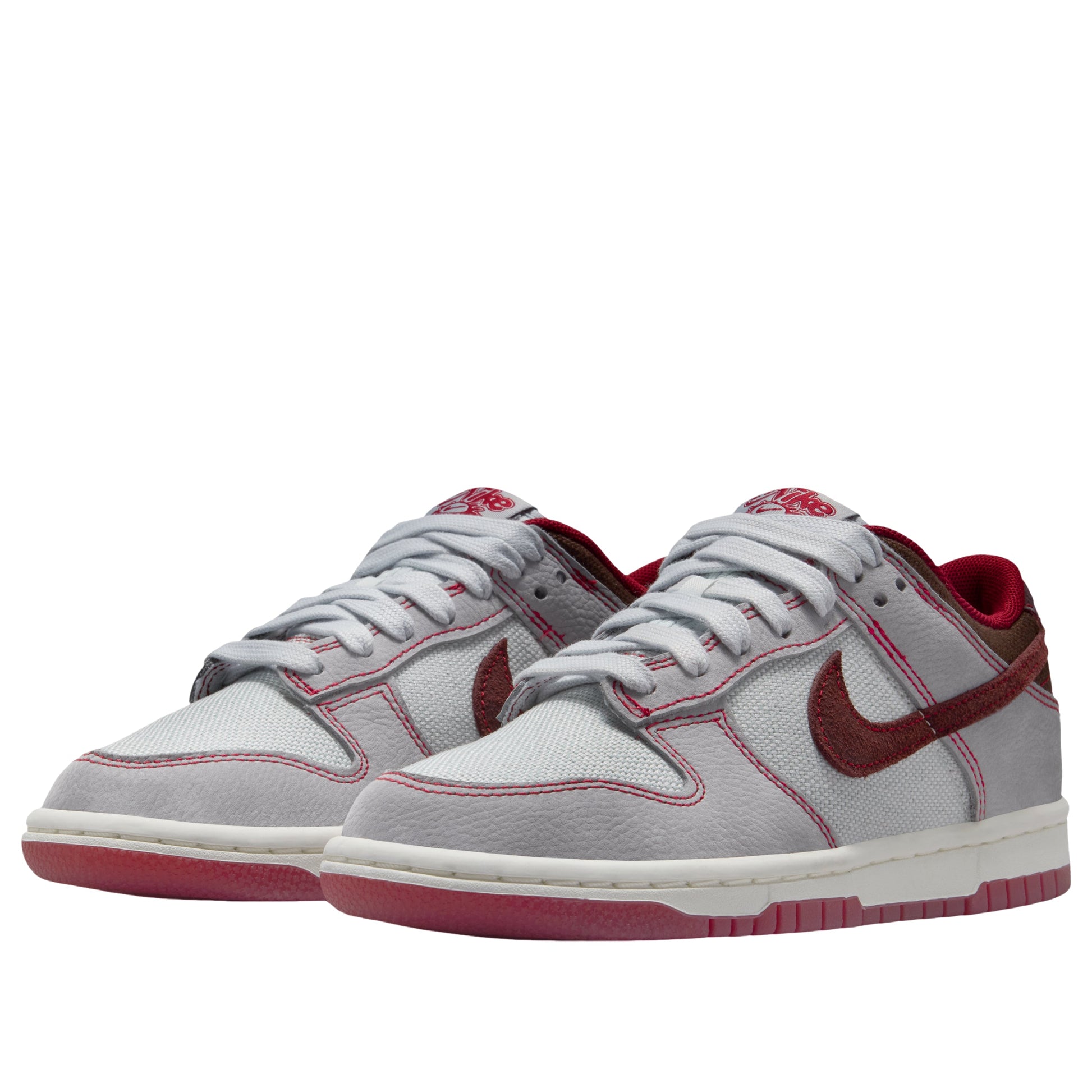(GS) Nike Dunk Low LV8 'Pure Platinum Burgundy Crush' IO9743-002