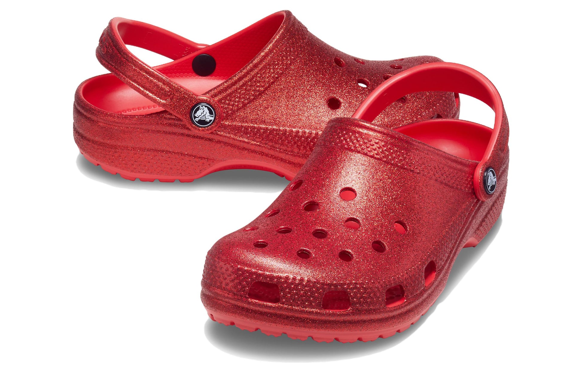 Crocs Classic Glitter Clogs 'Flame' 205942-8C1