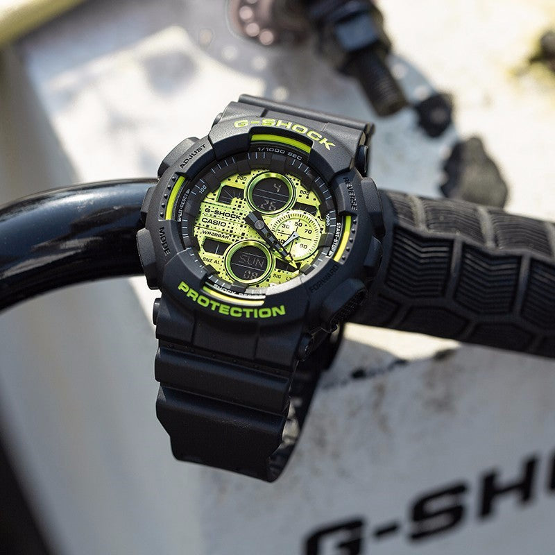 CASIO G-Shock Analog-Digital 'Black Green' GA-140DC-1A