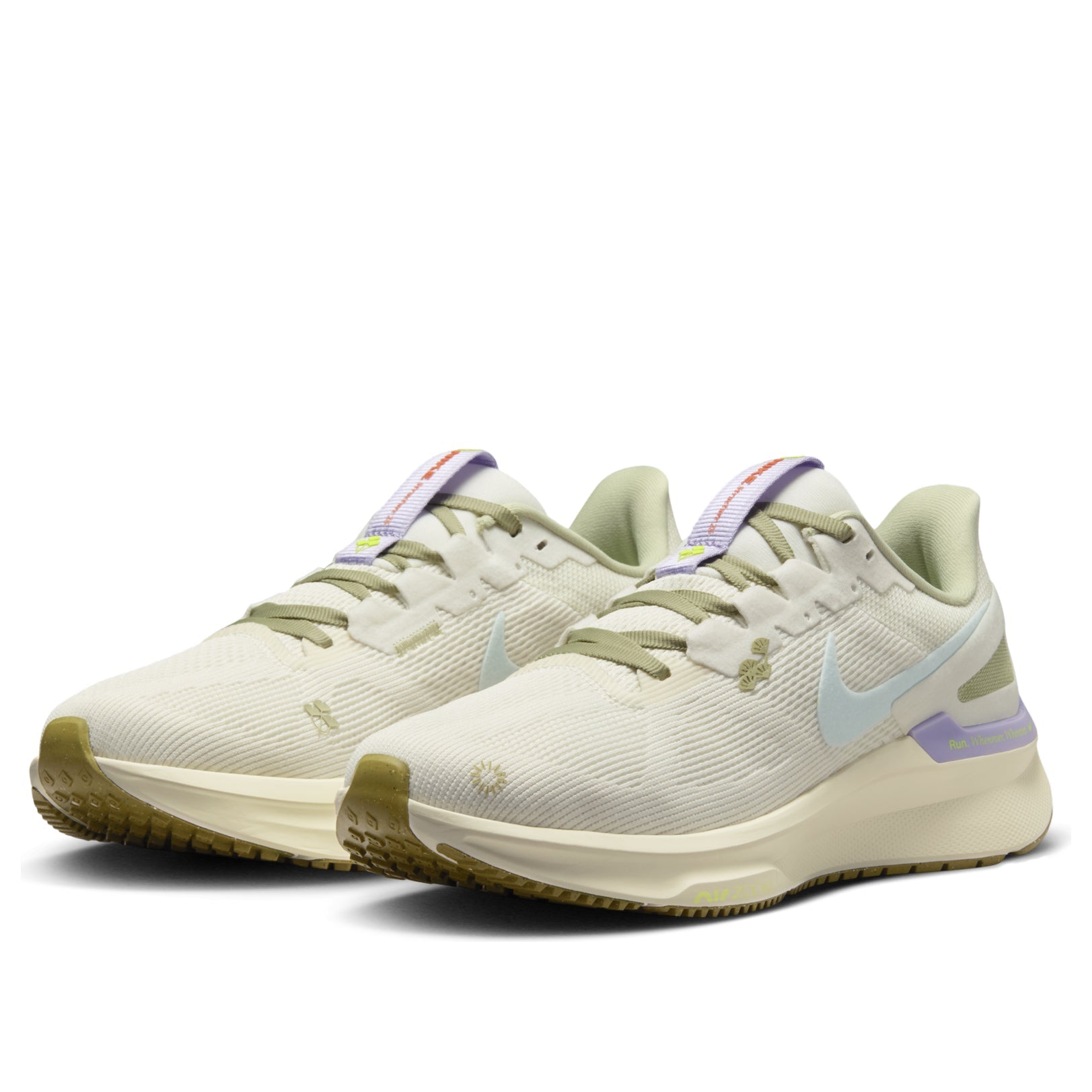 (WMNS) Nike Air Zoom Structure 25 'Sail Glacier Blue Volt' HQ3466-141