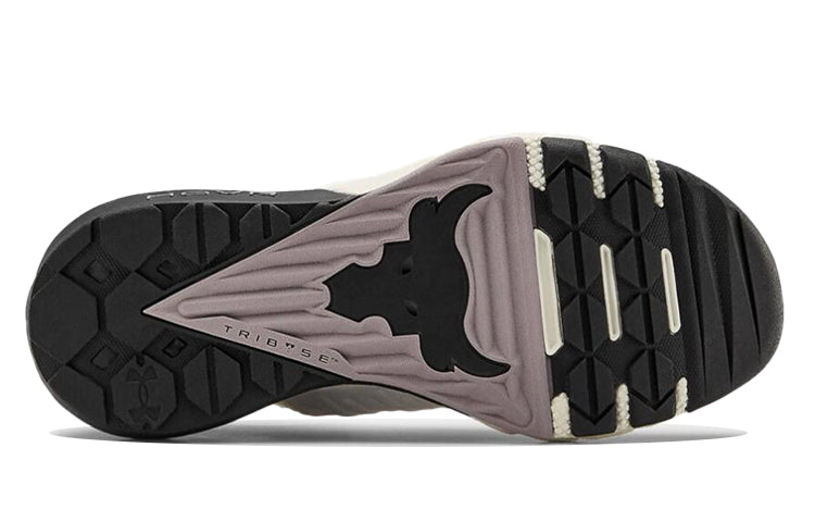 (WMNS) Under Armour Project Rock 3 Training Shoes White/Black 3023005-105