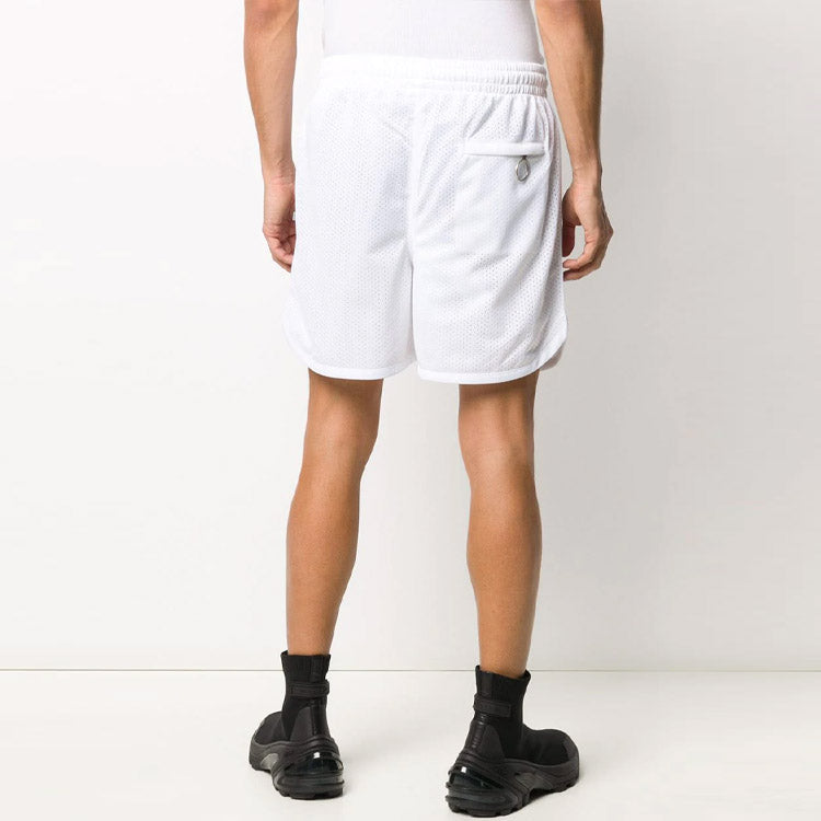 Off-White Logo Stripe Printing Pocket Shorts Loose Fit White OMCI005S201010050188