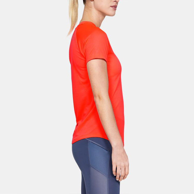 (WMNS) Under Armour Qualifier HexDelta Round-neck Red 1326504-836