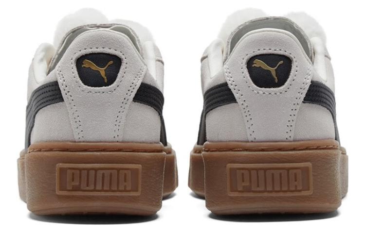 (WMNS) PUMA Suede Platform 'Grey Black Gum' 391902-40