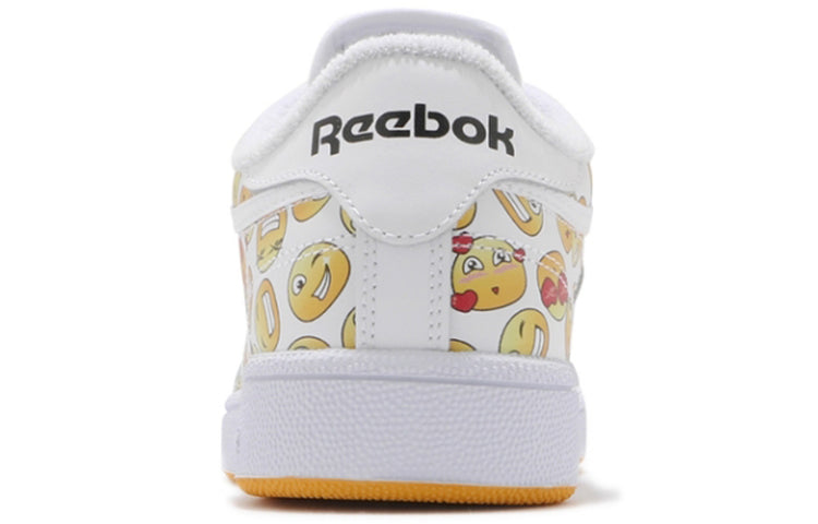 Reebok Club C 85 White Yellow Smiling Face Unisex S29074