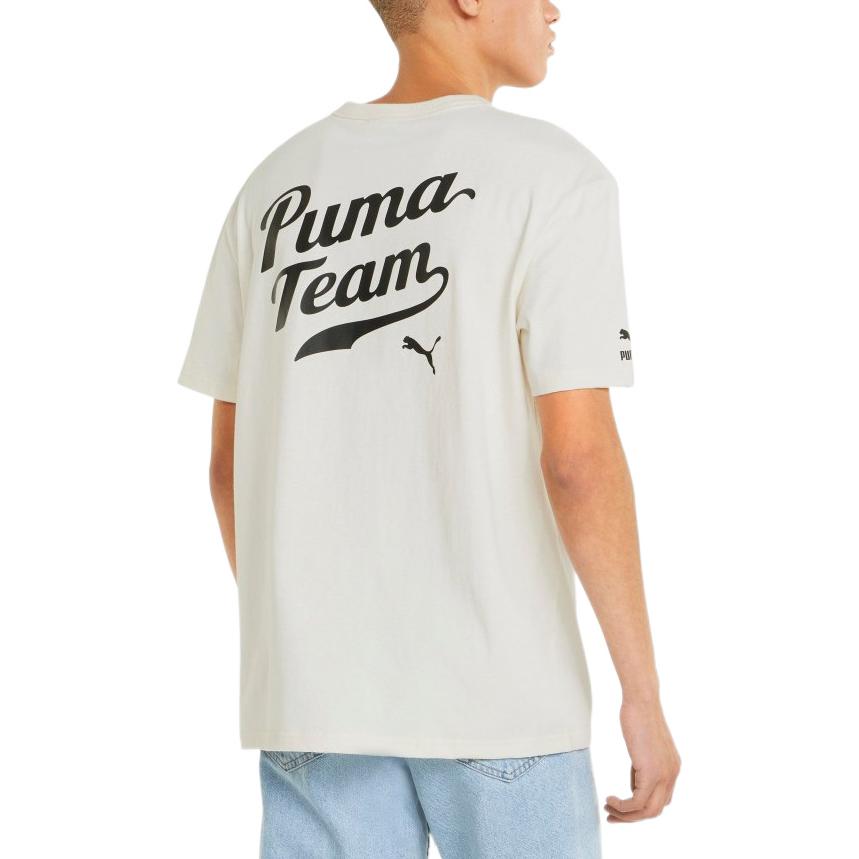 PUMA Word Team Graphic Tee 'White' 536929-65