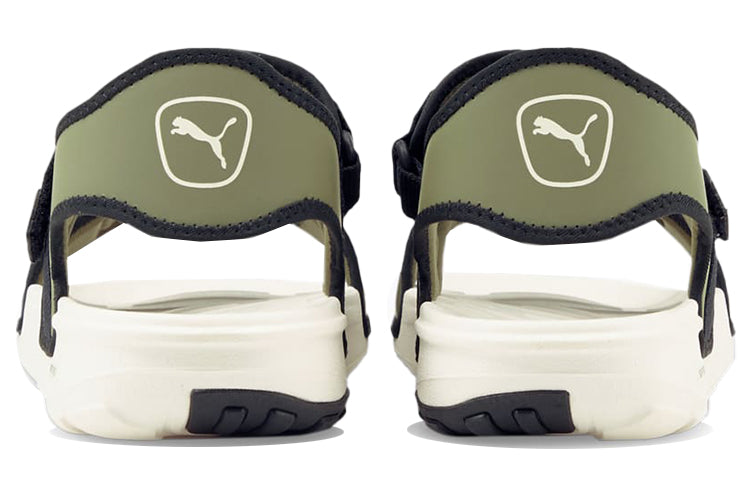 PUMA Softride Slide 'White Dark Green Moss' 375104-09