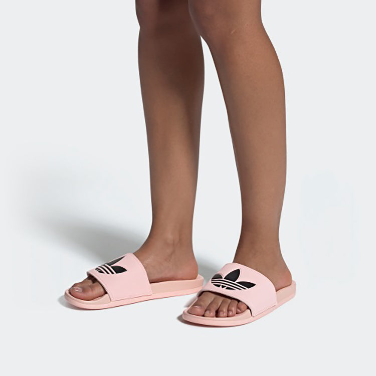 (WMNS) adidas originals Adilette Lite Slipper 'Pink Black' EG8682