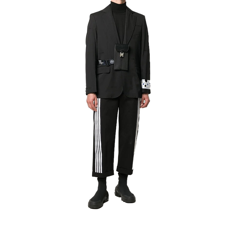 Men's Off-White Lacing Suit Black Jacket OMEF056E20FAB0011000