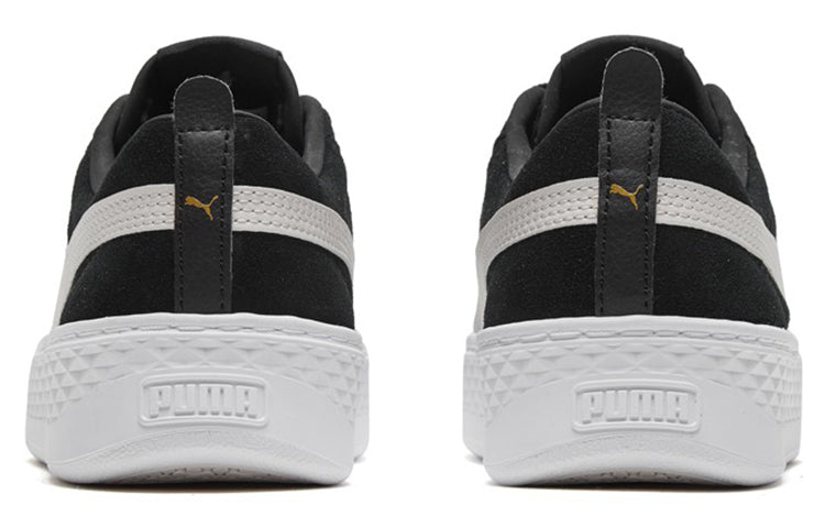 (WMNS) PUMA Smash Platform SD Black/Pink 366488-13