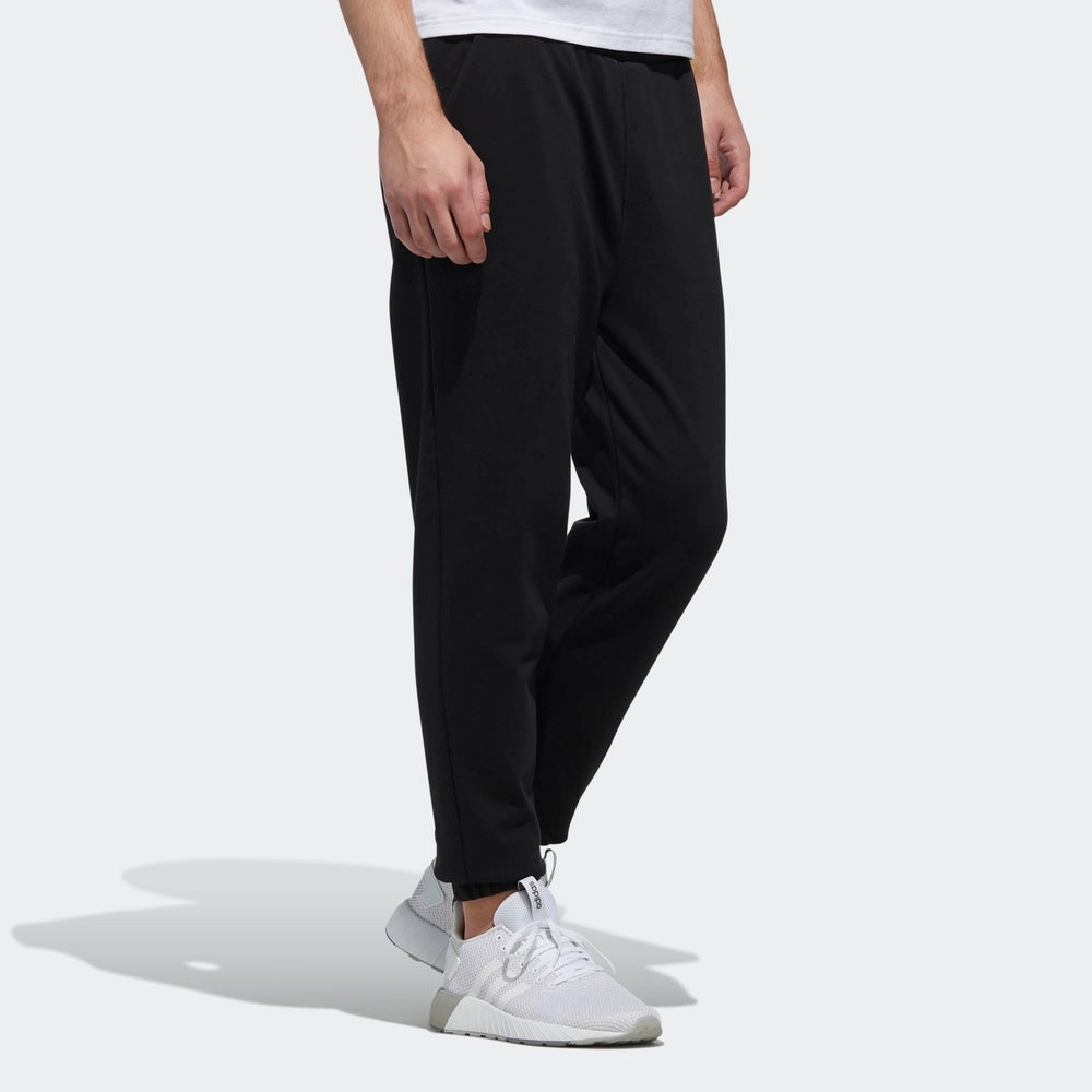 adidas neo logo Cozy Breathable Casual Sports Long Pants Black DZ7581