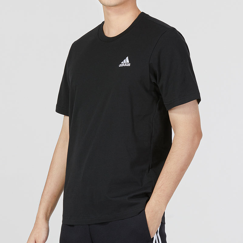 adidas Essentials Single Jersey Embroidered Small Logo T-Shirt 'Black' IC9282