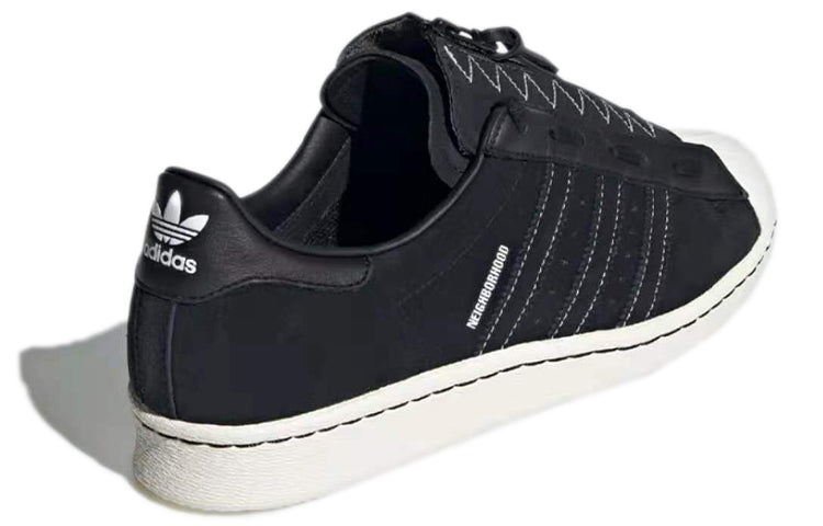 Neighborhood x adidas originals Superstar 80s White  'Black White' GX1400