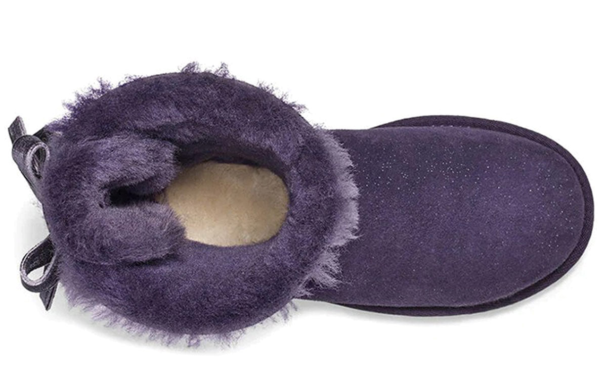 (WMNS) UGG Bailey Bow II Purple Pink Snow Boots 1110415-NSAD